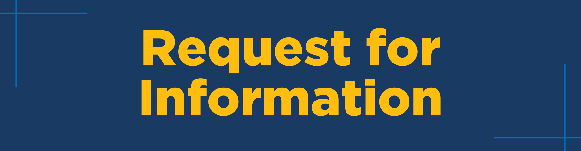 Request for Information